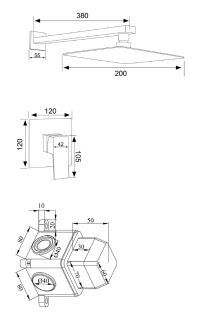 Душевой комплект РМС SUS129-2 SUS129-2 нержавеющая сталь